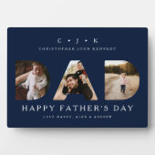 DAD Photo Navy Vaderdag - gepersonaliseerd monogra Fotoplaat (voorkant)