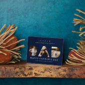 DAD Photo Navy Vaderdag - gepersonaliseerd monogra Fotoplaat (Zijkant)