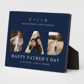 DAD Photo Navy Vaderdag - gepersonaliseerd monogra Fotoplaat (Zijkant)