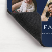 DAD Photo Navy Vaderdag - gepersonaliseerd monogra Muismat (Hoek)