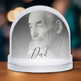 Dad Photo Tribute Sneeuwbol