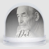 Dad Photo Tribute Sneeuwbol (Voorkant)