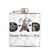 DAD Photo Vaderdag gepersonaliseerd Heupfles (Voorkant)