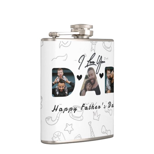 DAD Photo Vaderdag gepersonaliseerd Heupfles (Rechts)