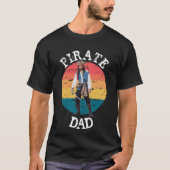 DAD PIRATE PARTY SKULL T-Shirt (Voorkant)