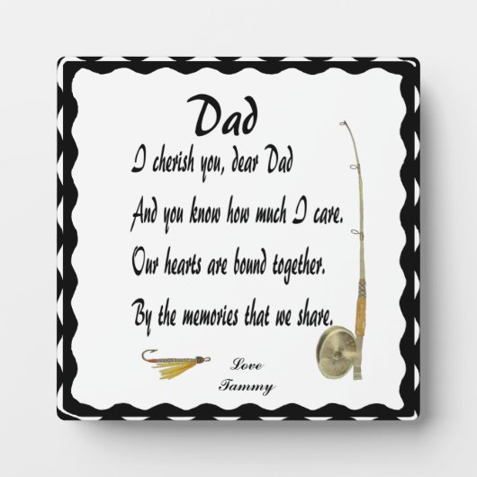 DAD-PLAQUE FOTOPLAAT (Voorkant)