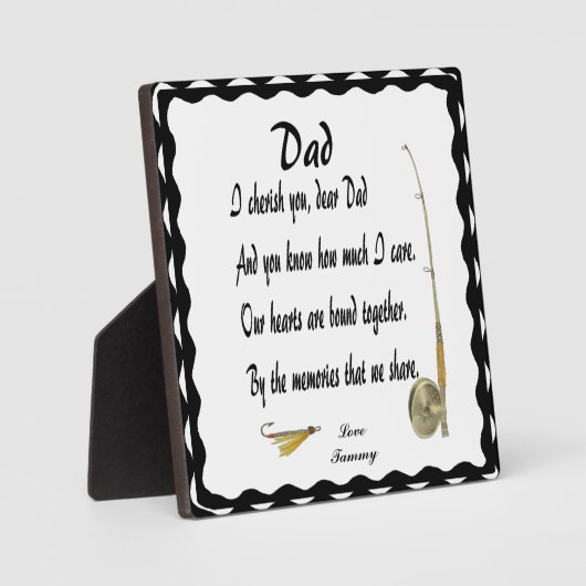 DAD-PLAQUE FOTOPLAAT (Voorkant)