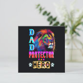 Dad Protector Hero Bedankkaart (Staand voorkant)