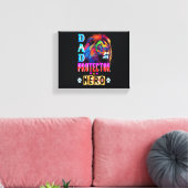 Dad Protector Hero Canvas Afdruk (Insitu (Woonkamer))