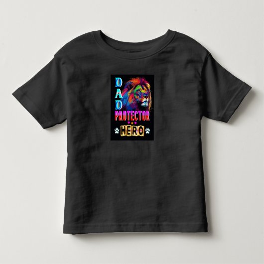 Dad Protector Hero Kinder Shirts (Voorkant)