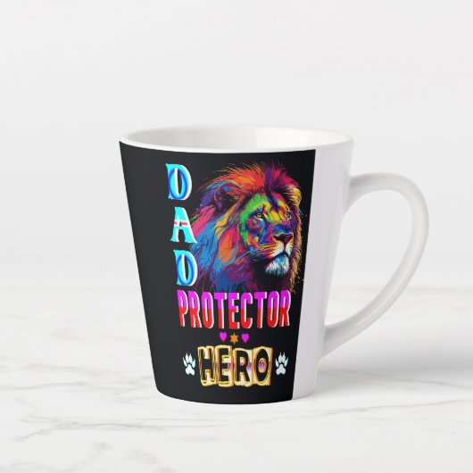 Dad Protector Hero Latte Mok (Rechts)