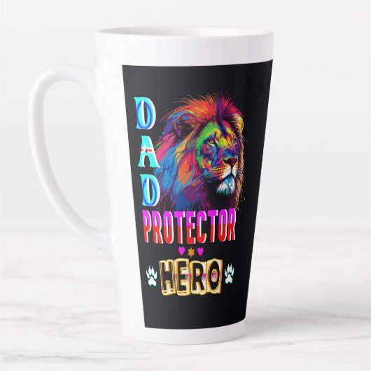 Dad Protector Hero Latte Mok (Links)
