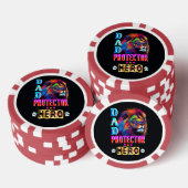 Dad Protector Hero Poker Chips (Opstapeling)