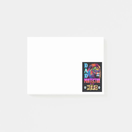 Dad Protector Hero Post-it® Notes (Voorkant)
