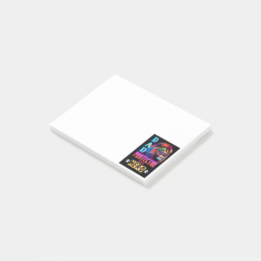Dad Protector Hero Post-it® Notes (Schuin)