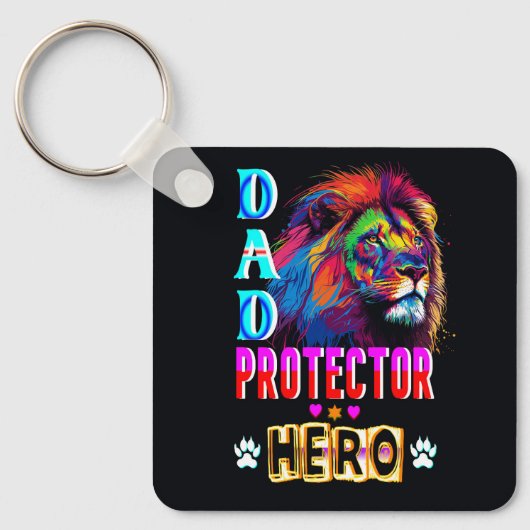 Dad Protector Hero Sleutelhanger (Voorkant)