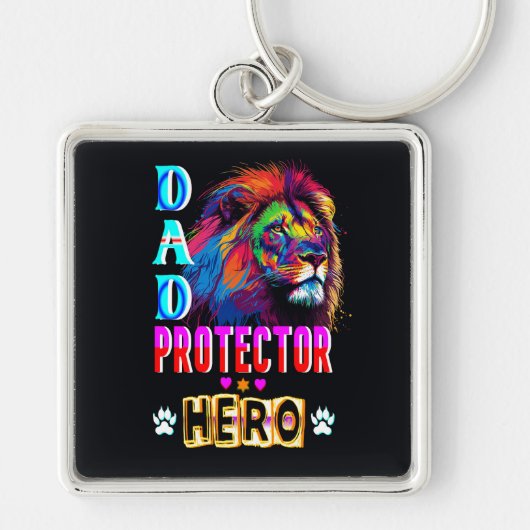 Dad Protector Hero Sleutelhanger (Voorkant)
