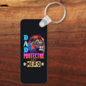 Dad Protector Hero Sleutelhanger (Achterkant)