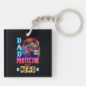 Dad Protector Hero Sleutelhanger (Achterkant)