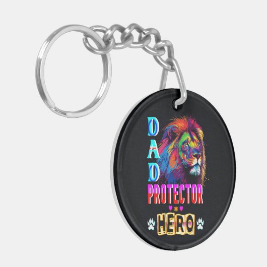 Dad Protector Hero Sleutelhanger (Voorkant Links)