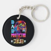 Dad Protector Hero Sleutelhanger (Achterkant)