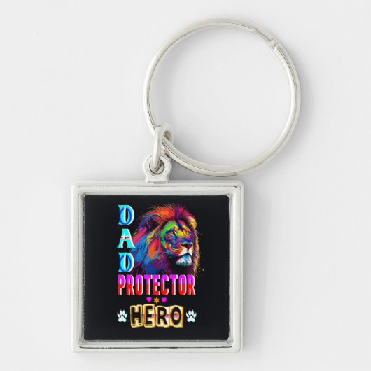 Dad Protector Hero Sleutelhanger (Voorkant)