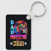 Dad Protector Hero Sleutelhanger (Achterkant)