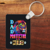 Dad Protector Hero Sleutelhanger (Achterkant)