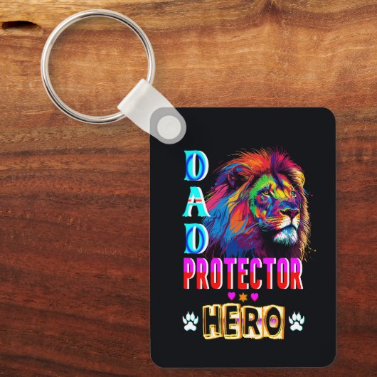 Dad Protector Hero Sleutelhanger (Voorkant)