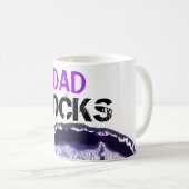 ** Dad Rocks Stones Lapidary Agate Koffiemok (Voorkant rechts)