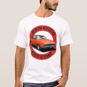 Dad Rods Car Club Rode Charger Car T-Shirt