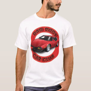 Dad Rods Car Club Rode Pantera Auto T-shirt