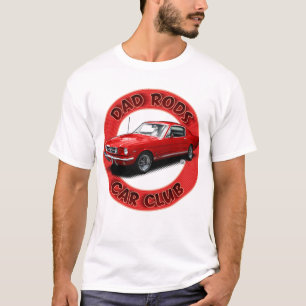 Dad Rods Car Club Rode Pony FastBack Auto T-shirt
