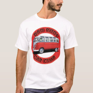 Dad Rods Car Club Rode Transporter Bus T-Shirt