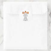 Dad Ronde Sticker (Tas)