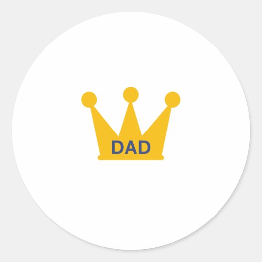 DAD RONDE STICKER (Voorkant)