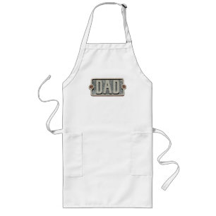 DAD Rustic Metal bord apron Lang Schort