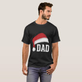 Dad Santa Hat Ouder Vader Kerstvakantie T-shirt (Voorkant volledig)