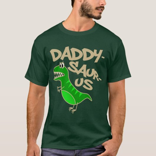 Dad-Saurus Funny Dinosaur T-Rex Dad Vaderdag T-shirt (Voorkant)
