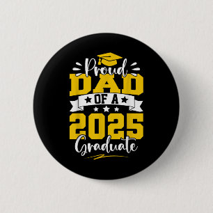 Dad Senior 2025 Gifts Trotse vader van een CL van  Ronde Button 5,7 Cm