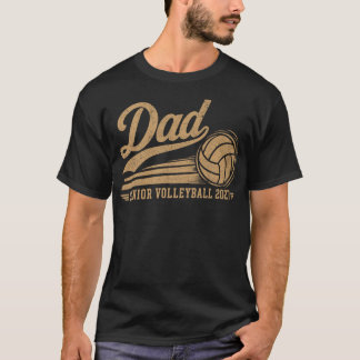 Dad Senior Volleybal 2027 Retro T-shirt