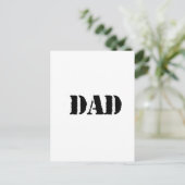 DAD Simple vaderdag gift Briefkaart (Staand voorkant)