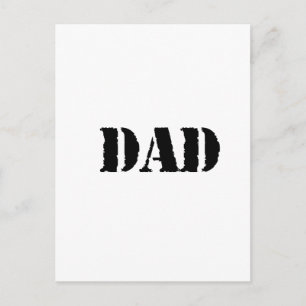 DAD Simple vaderdag gift Briefkaart