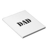 DAD Simple vaderdag gift Notitieblok (Schuin)