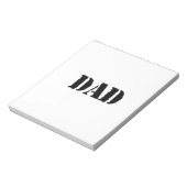 DAD Simple vaderdag gift Notitieblok (Linkerzijde)