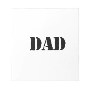 DAD Simple vaderdag gift Notitieblok