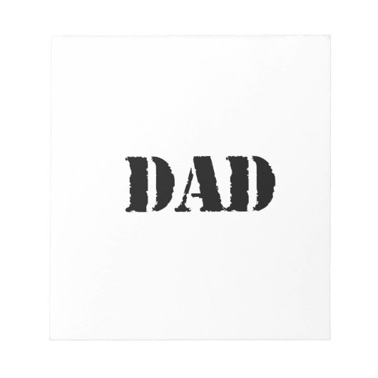 DAD Simple vaderdag gift Notitieblok (Voorkant)