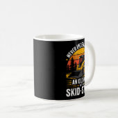 Dad Skid Steer Operator Father Construction Heavy Koffiemok (Voorkant rechts)