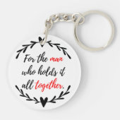 Dad Sleutelhanger Holder - Sentimental Gift voor V (Achterkant)