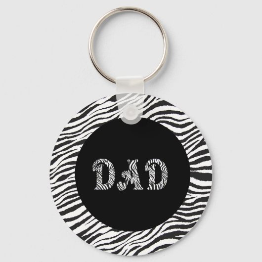 DAD SLEUTELHANGER - ZEBRA LIJST (Voorkant)